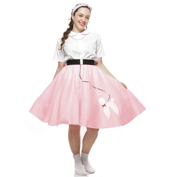 Light Pink FELT 50's Poodle Skirt Adult SiZe Small Waist 25"-35" Length 25" Light Pink FELT 50's Poodle Skirt Adult SiZe Small Waist 25"-35" Length 25"
